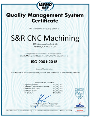 AS/ISO Certificate